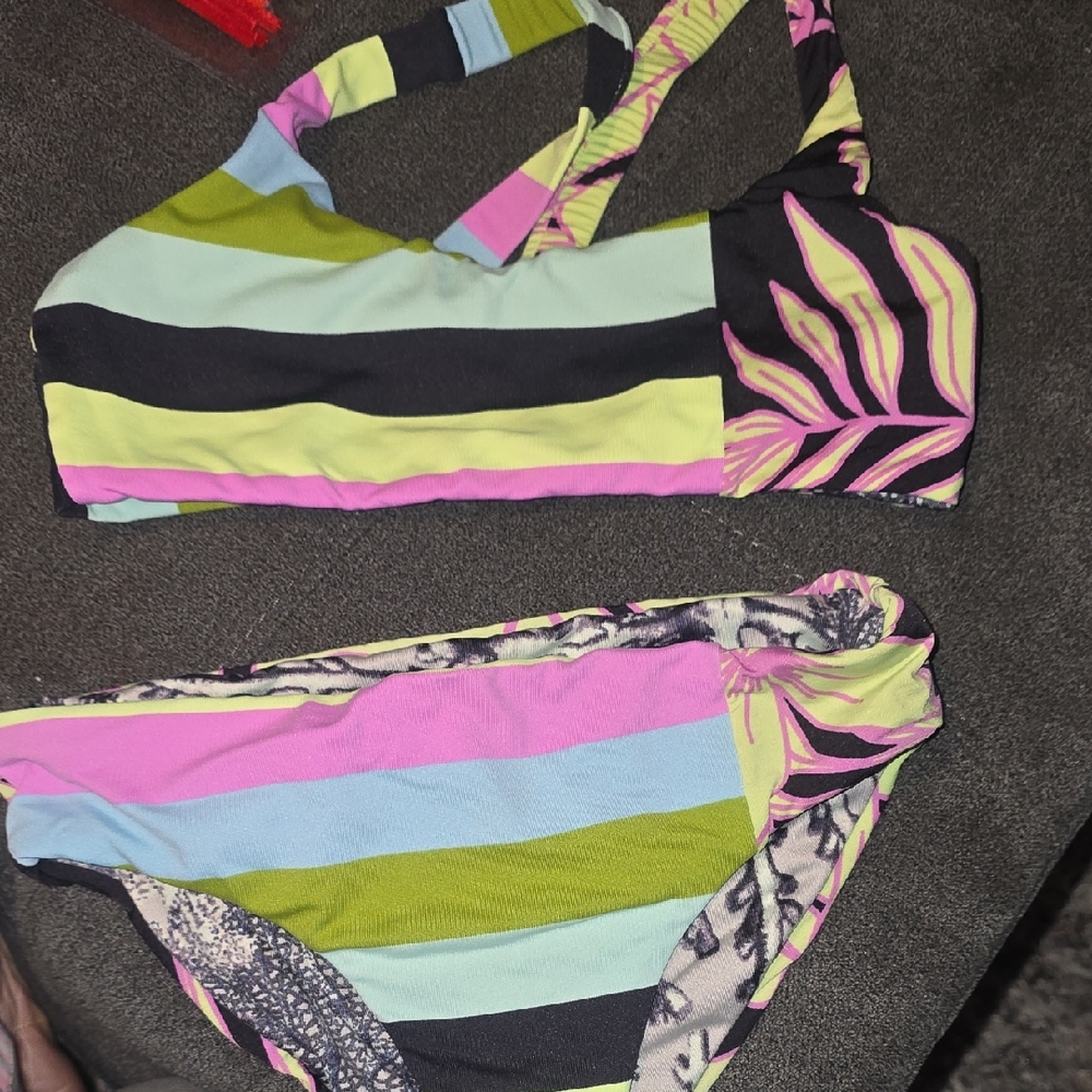 Maaji Multicolor Striped Kids Swim Set